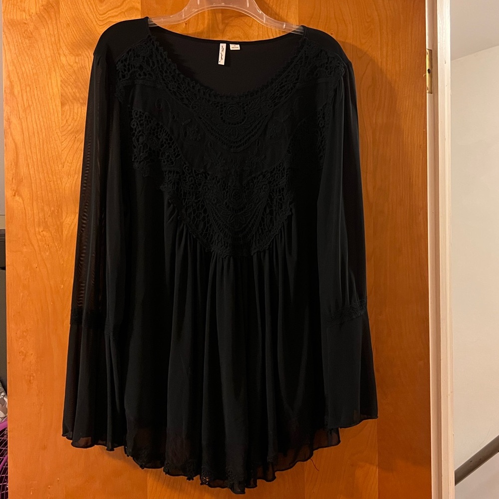 Black Boho blouse